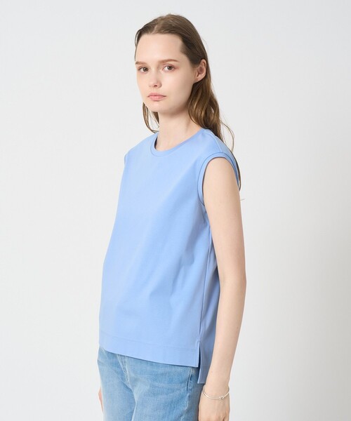 美品✨ANAYI アナイ　綿スムースプルオーバー　ホワイト　ドッキング ANAYI（アナイ） tシャツ コットンスムースフレンチプルオーバー