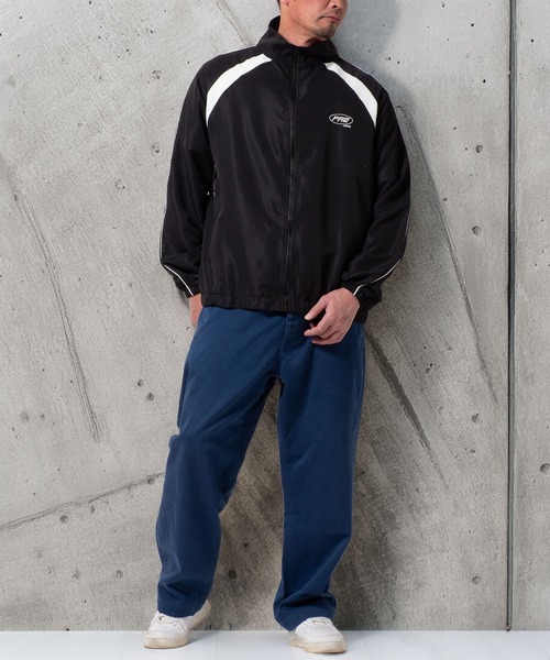 BAYBLO ナイロンジャケット (SA) ドライ パイピング ロゴ ジャケット