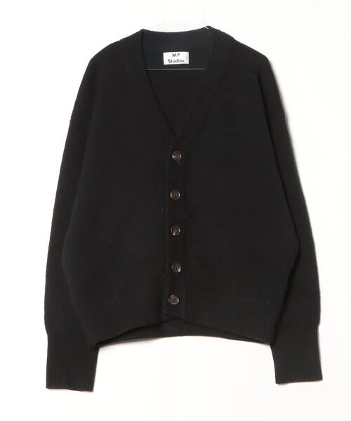 MASONPRINCE 「M.P Studios」ニットカーディガン S ブラック メンズ