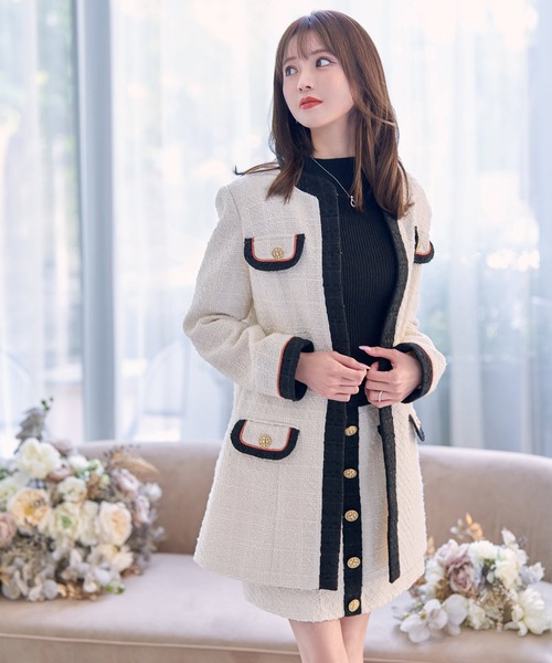 「emiriawiz」 ノーカラーコート SMALL ブラック レディース_画像2