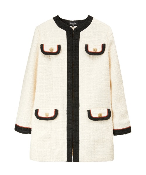 「emiriawiz」 ノーカラーコート SMALL ブラック レディース_画像5