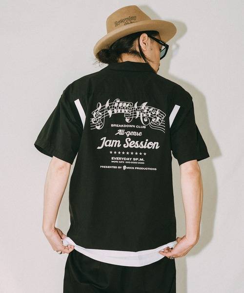 NineMicrophones（ナインマイクロフォンズ） シャツ BOWLING SHIRT