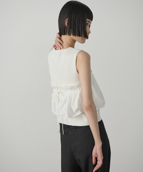 AIC. ビスチェレイヤードニットトップス レディース : ZOZOTOWN