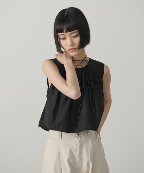 AIC. ビスチェレイヤードニットトップス レディース : ZOZOTOWN