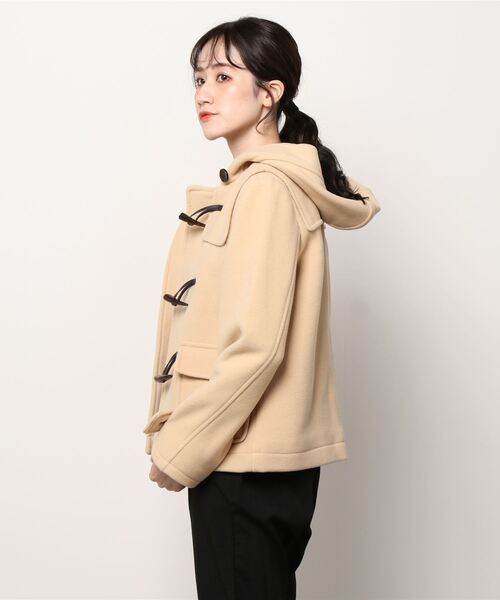 「B:MING by BEAMS」 ダッフルコート MEDIUM オリーブ レディース_画像3