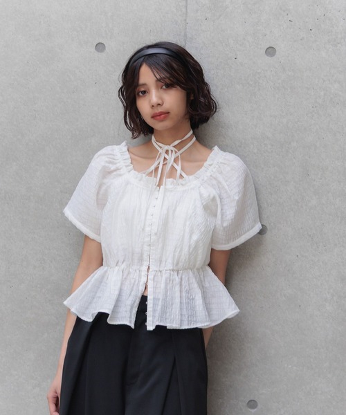 PAGEBOY ブラウス シャツ 2WAYオフショルブラウス レディース