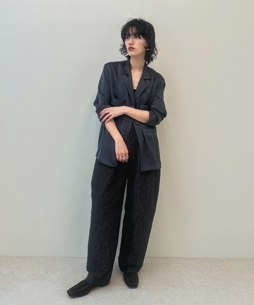 anuke（アンヌーク） ブラウス シャツ Satin Tailored Shirts