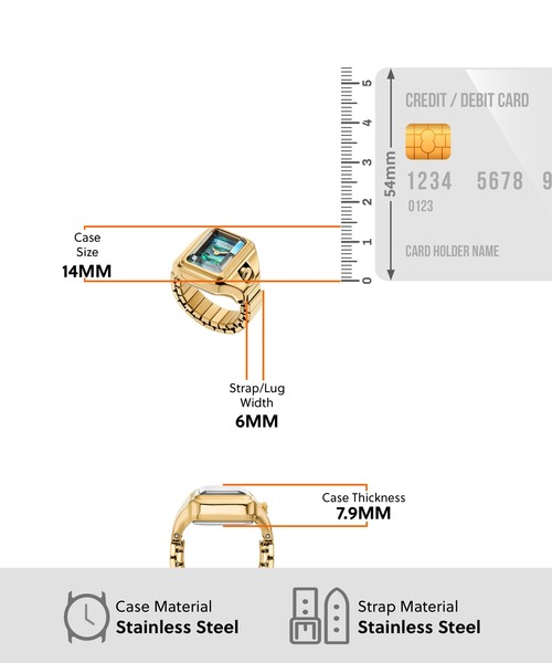 FOSSIL 腕時計 フォッシル リングウォッチ レディース アナログ