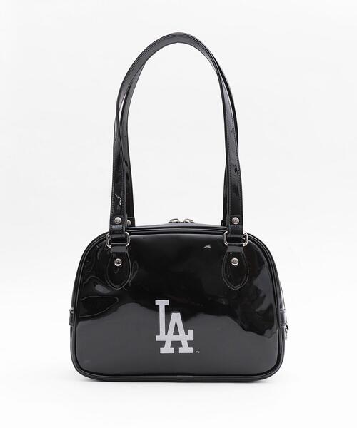 MLB ボストンバッグ ∴WEGO/MLB別注エナメルボストンバッグ レディース