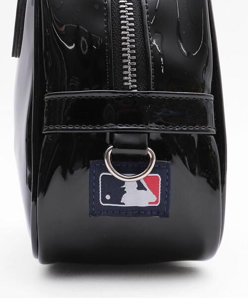 MLB ボストンバッグ ∴WEGO/MLB別注エナメルボストンバッグ レディース