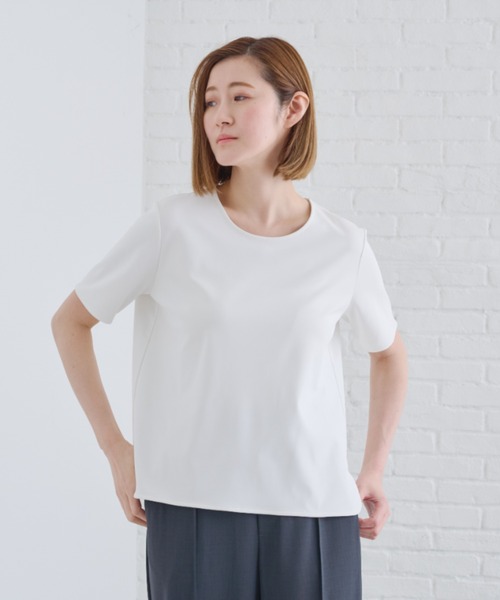 AOYAMA tシャツ 「透けない白・UVカット」透けないカットソー