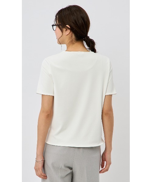 AOYAMA tシャツ 「透けない白・UVカット」透けないカットソー