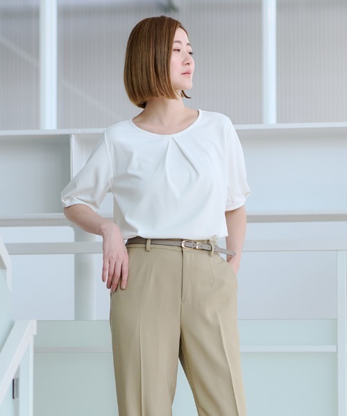 AOYAMA tシャツ 「透けない白・UVカット」透けないカットソー