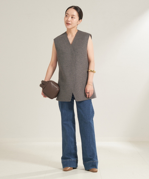 プラージュ　nepla　ベスト 予約》Compact Knit ベストのコーディネートスナップ（Nene）｜Plage