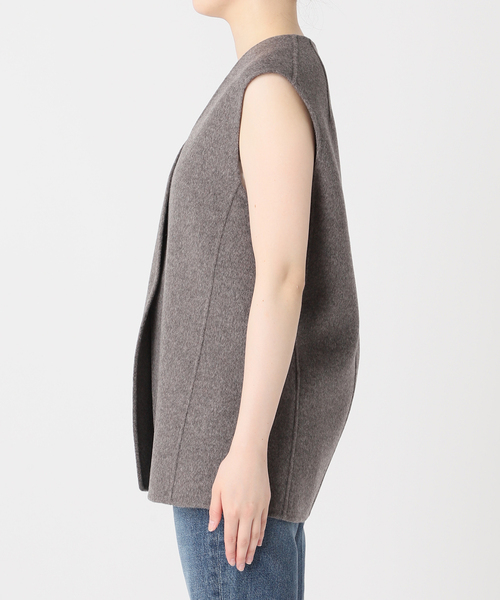 plage（プラージュ） ニットベスト FREE チャコールグレー レディース
