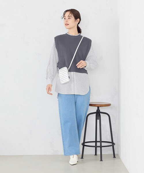 「MONO COMME CA」 ショルダーバッグ FREE オフホワイト レディース_画像6