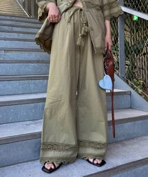 パンツ 切替レースワイドパンツ レディース｜ZOZOTOWN Yahoo!店