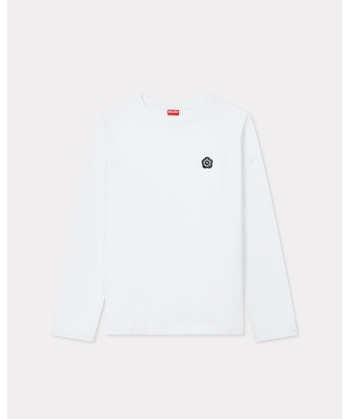 tシャツ ''Boke Flower 2.0' ロング スリーブ コットン Tシャツ レディース