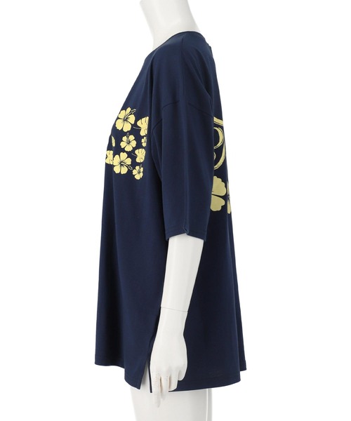 anap mimpi（アナップミンピ） tシャツ バック ハイビスカス プリント