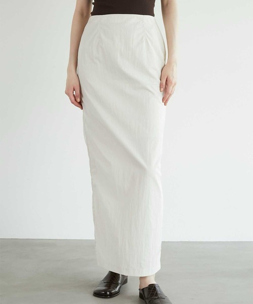 la peau de gem スカート 「LA PEAU DE GEM」beltless nylon