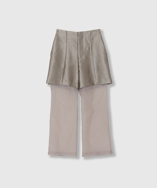THINGS THAT MATTER パンツ METAL BUTCHER SHEER LAYERED PANTS  