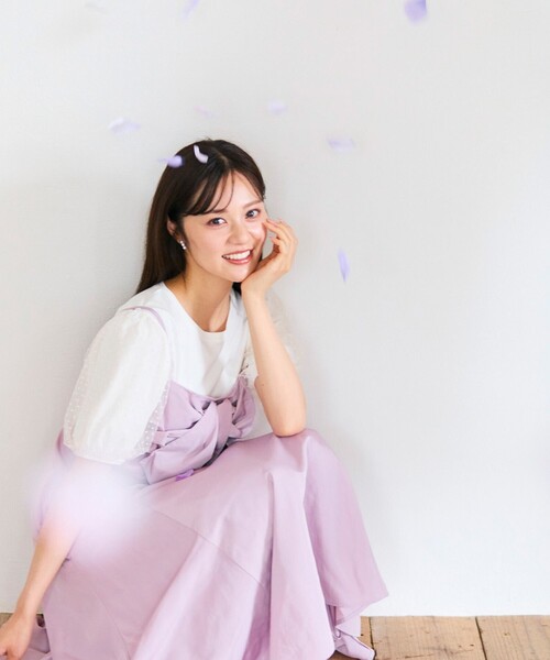 Feroux（フェルゥ） ワンピース 「洗える」リボン キャミドレス