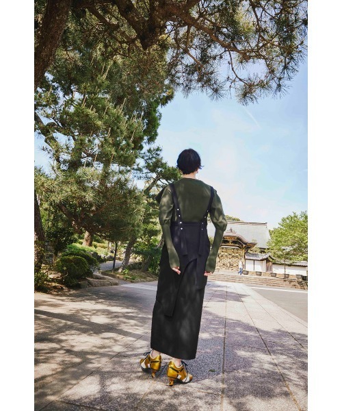 OMMO（オーエムエムオー） ワンピース VEST LAYERED ASYMME SHOULDER