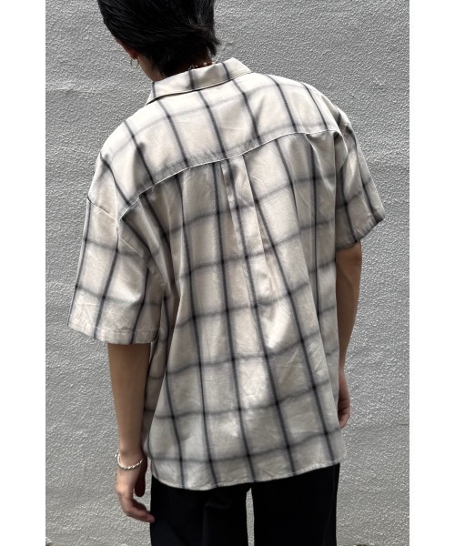 BIG MIKE ヤマダレン オンブレチェック シャドーチェック　ボードシャツ BIG MIKE シャツ ビッグマイク / 25春夏新作 セットアップ対応