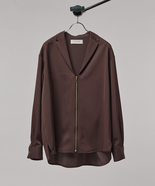 CULLNI（クルニ） シャツ 「CULLNI/クルニ」テーラードZIPシャツ