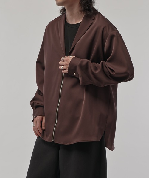 CULLNI（クルニ） シャツ 「CULLNI/クルニ」テーラードZIPシャツ