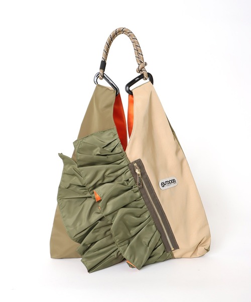 OUTDOOR PRODUCTS トライアングルフリルメッシュ BAG RISLEY × OUTDOOR PRODUCTS BAG COLLECTION - LUCUA osaka
