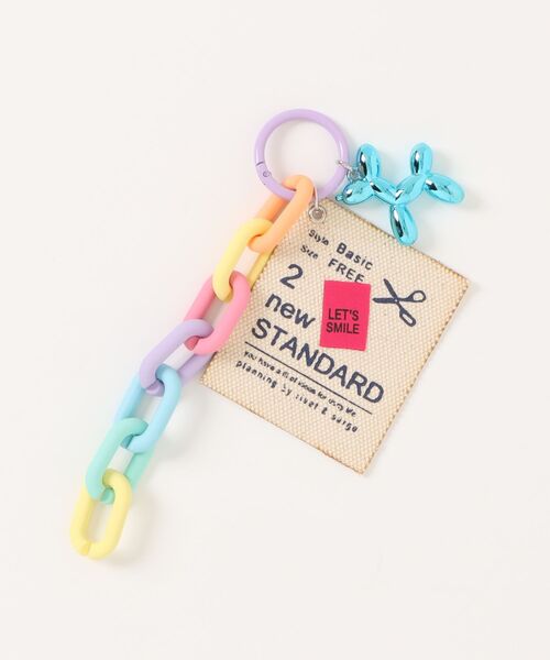 A.FLORE キーホルダー 「A.FLORE/アフローレ」カラフルチェーン