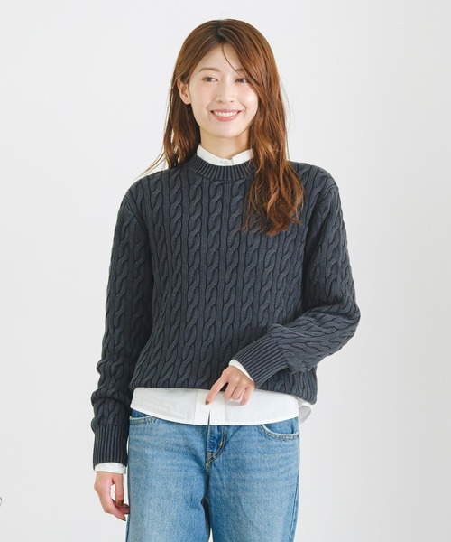Levi's（リーバイス） ニット セーター ボーイフレンド ケーブルクルー
