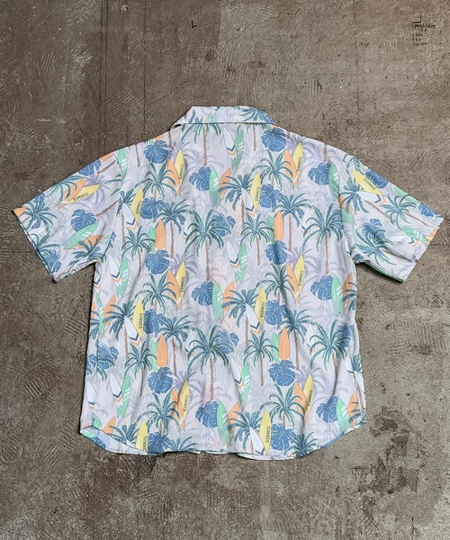 Coffee & Cigarettes シャツ 7D23 総柄オープンカラーシャツ リゾート