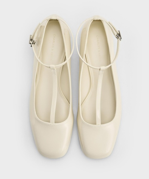 「CHARLES & KEITH」 フラットパンプス 22.5cm ブラック系その他6 レディース_画像5