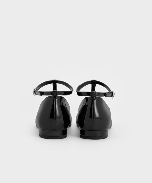 「CHARLES & KEITH」 フラットパンプス 22.5cm ブラック系その他6 レディース_画像7