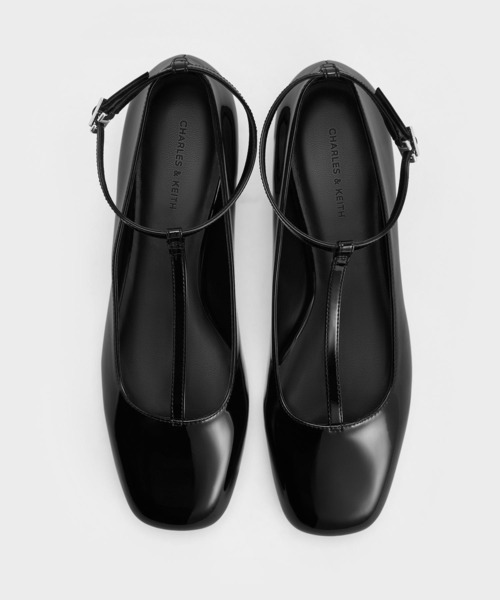 「CHARLES & KEITH」 フラットパンプス 22.5cm ブラック系その他6 レディース_画像9
