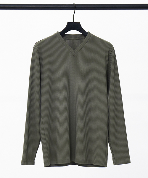 「5351 POUR LES HOMMES」 長袖Tシャツ 48 カーキ メンズ