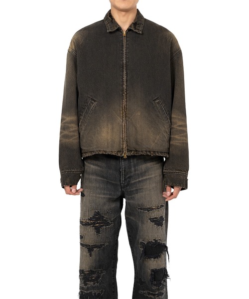 ブルゾン アウター Denim Work Jacket メンズの画像