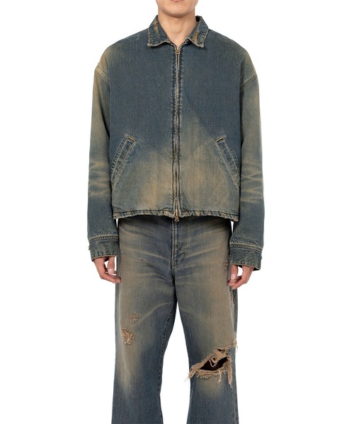 ブルゾン アウター Denim Work Jacket メンズの画像