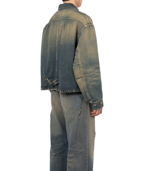 ブルゾン アウター Denim Work Jacket メンズの画像