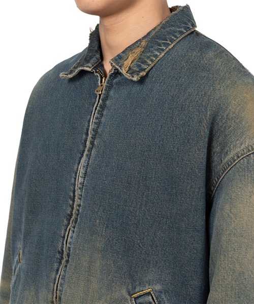 ブルゾン アウター Denim Work Jacket メンズの画像