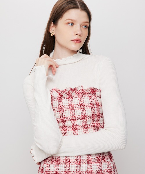 deicy ビスチェ DEICY（デイシー） ループチェックビスチェ レディース : ZOZOTOWN