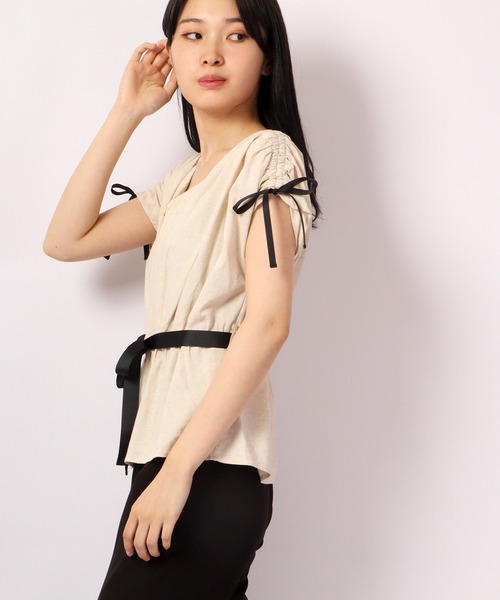 「Anna Nicola」 半袖ブラウス 38 グリーン レディース_画像2