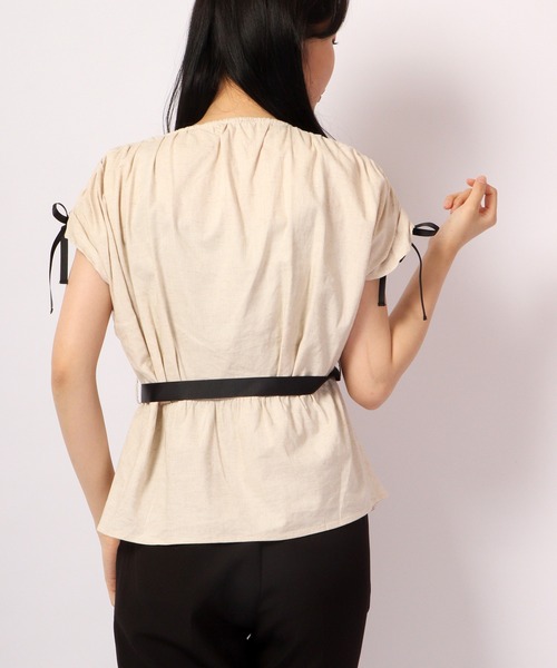 「Anna Nicola」 半袖ブラウス 38 グリーン レディース_画像3