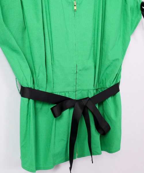 「Anna Nicola」 半袖ブラウス 38 グリーン レディース_画像8
