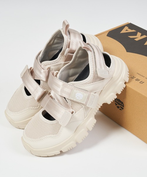 「SHAKA」 フラットサンダル 24 ブラック レディース
