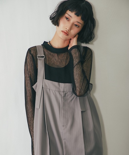 tシャツ コードメッシュシアープルオーバー レディース | ブランド登録なし