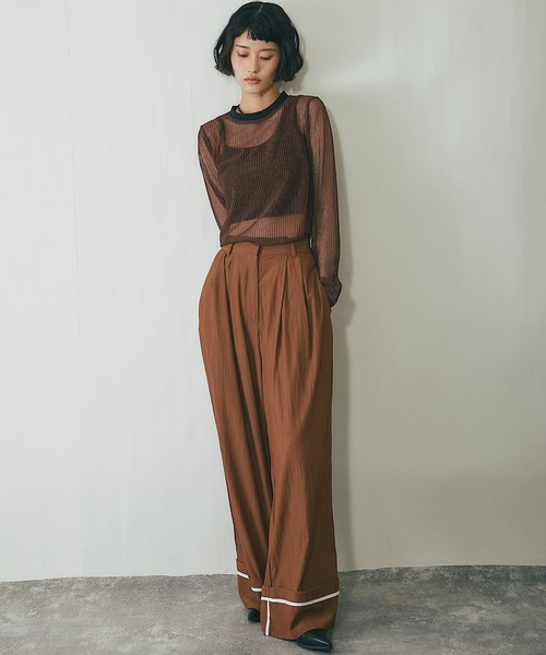 tシャツ コードメッシュシアープルオーバー レディース | ブランド登録なし | 05