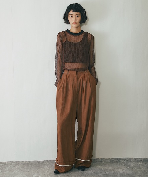 tシャツ コードメッシュシアープルオーバー レディース | ブランド登録なし | 08